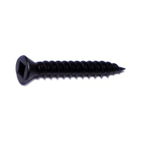 Midwest Fastener Drywall Screw, #6 x 1 in, Steel, Trim Head Square Drive, 60 PK 30903